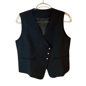 NWT Black Tailored Vest – Size M